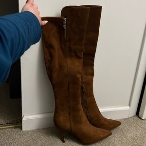 Marc Fisher Brown Over the Knee Boots Suede